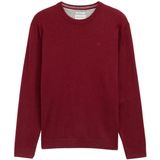 Tom Tailor - BASIC CREWNECK KNIT - Heren Trui - Rood - Ronde Hals