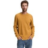 Tom Tailor - BASIC CREWNECK KNIT - Heren Trui - Geel - Ronde Hals