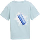 TOM TAILOR - Shirt - Kobaltblauw Lichtblauw Wit - Wijde Pasvorm - Kwartmouw