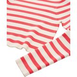 TOM TAILOR - Trui - Oranjerood/Wit - Gestreept - Lange Mouw