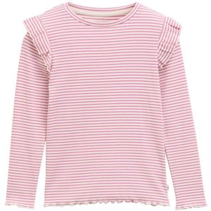 TOM TAILOR 1047433 shirt met lange mouwen 38374 - Mauve Off White Stripe, 92-98 voor meisjes, 38374 - Mauve Off White Stripe, 92/98 cm