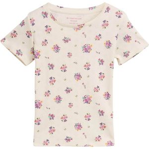 TOM TAILOR - Shirt - Geel - Bloemenprint - Kwartmouw