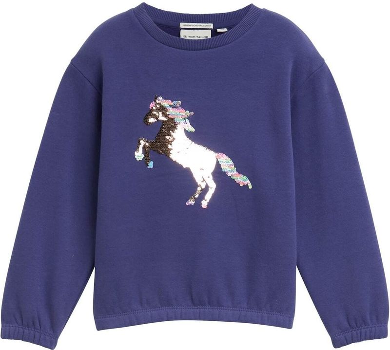TOM TAILOR - 38338 - Sweatshirt - Donkerblauw - Voor Meisjes
