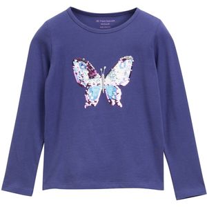 TOM TAILOR - Shirt - Navy - Pailletten Tops