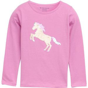 TOM TAILOR - Shirt - Pink - Pailletten Tops