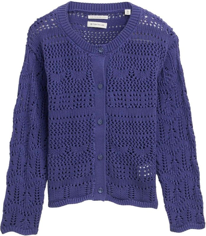 TOM TAILOR - Gebreid Vest - Donkerblauw