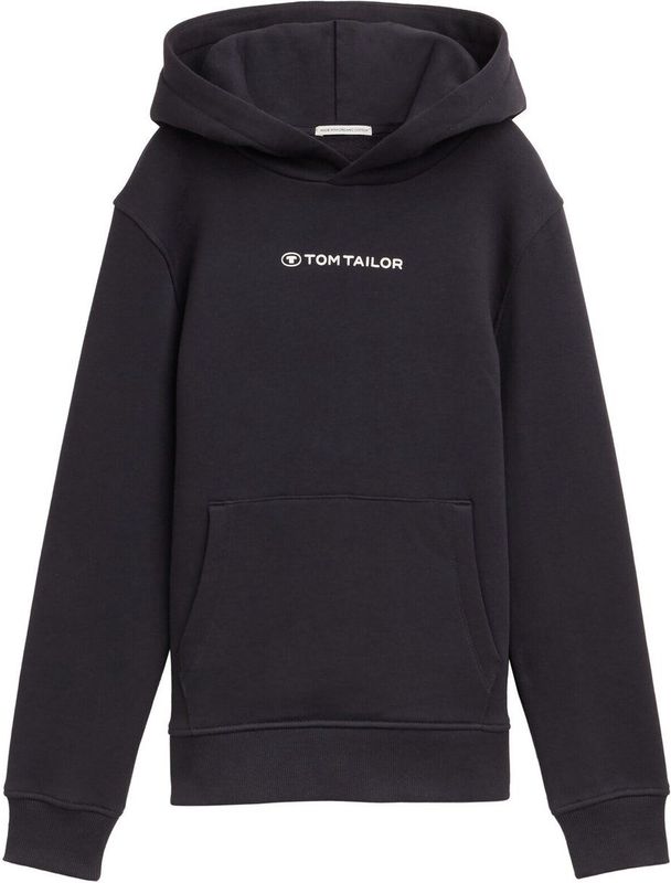 Hoodie - Coal Grey - Capuchon - Kangoeroezak - Logoprint