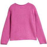 Tom Tailor - Jacquardtrui - Flashy Mauve - Met Streepmotief