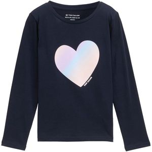 TOM TAILOR - Shirt - Blauw - Lange Mouw