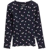 Tom Tailor - Shirt - Mini Heart Design - Lange Mouwen - All-over Print
