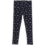 Leggings - Mini Heart Design - Katoen/Elastaan - Regular Fit