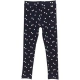 Leggings - Mini Heart Design - Katoen/Elastaan - Regular Fit