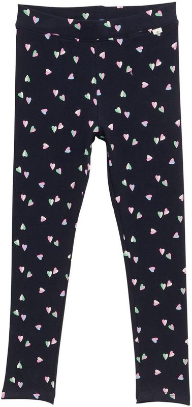 Leggings - Mini Heart Design - Katoen/Elastaan - Regular Fit