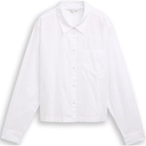 TOM TAILOR DENIM - Blouse - Wit - Klassieke Blouse - Lange Mouw