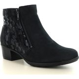 Solidus - 35011-01209 - Enkellaarzen - Zwart - Nubuck - Leer