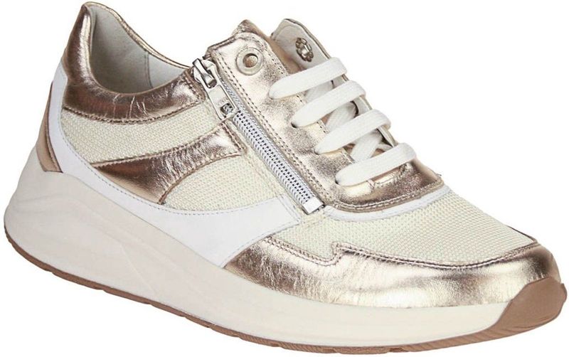 Solidus Kitty Brons Sneaker - Leren Damesschoen met Uitneembare Binnenzool