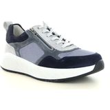 Solidus Ken Sneakers - Blauw Leder en Stretch - Heren