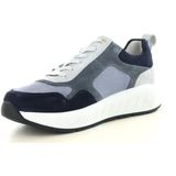 Solidus Ken Sneakers - Blauw Leder en Stretch - Heren