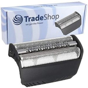 Trade-Shop Film double cisaillement compatible avec rasoir électrique Braun 7504, 7505, 7510, 7511, 7514, 7515, 7516, 7520, 7526, 7540 - Type 30B + cadre, noir