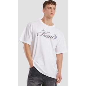 Karl Kani Shirt 'Icy Chrome'  blauw / zilvergrijs / wit