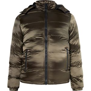 Mo - Gewatteerde Jas - Zwart - Synthetisch - Afneembare Capuchon