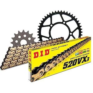 Kettingset DID staal 520VX3 / 112 clipslot voor BMW G X Moto 650 cc bouwjaar 2007-2012