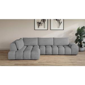 INOSIGN Ecksofa »AZITA Designsofa, elegant und bequem L-Form«, lose Rückenkissen, traumhafte Steppung, Maße B/T/H: 352/210/72 cm