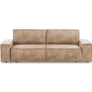 Home affaire 3-Sitzer SHERWOOD Schlafsofa (257cm) Cord, Samtvelours, Vintage-Lederoptik, Schlaffunktion mit Bettkasten (ca. 136/200cm)