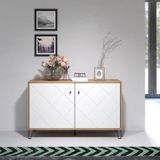 Places of Style Sideboard »Tarragona«, Kommode, Fräsungen in Rautenoptik, Breite 123 cm