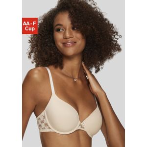 LASCANA Schalen-BH, mit Rücken aus blumiger, elastischer Spitze, Dessous