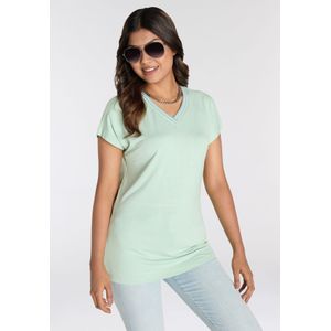 Laura Scott T-Shirt mit sportlichem V-Ausschnitt