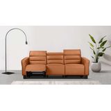 Places of Style 3-Sitzer Carpari, 224cm, manuelle od. elektrische Relaxfunktion in 2 Sitzen, mit USB-A/C, Kopfteilverstellung, Echtleder, Kunstleder, Webstoff