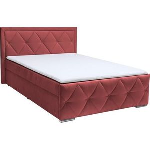 Leonique Boxspring Alfie, bestseller! Inclusief bedlade & topper Naar keuze met capitonnering of strassteentjes inclusief bedbodem & topper