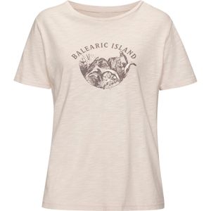 Vivance T-shirt Met glanzende frontprint in een zachte katoenkwaliteit