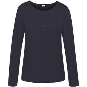 s.Oliver RED LABEL - Pyjama Top - Blauw - Met Knoopsluiting