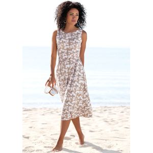 Beachtime Midi-jurk met bloemenprint, van jersey, a-lijn jurk
