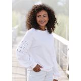 Vivance Sweatshirt, mit Lochstickerei, weicher Baumwoll-Mix