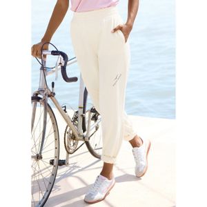 Sportbroeken - Crème - Met Logoprint - Normale Taillehoogte