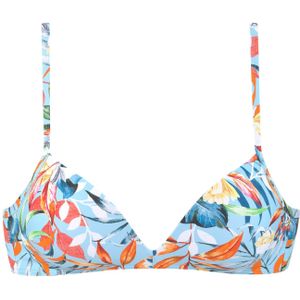 Look - Gedessineerd - Bikinitop - Lichtblauw - Recycling-Polyamide