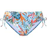 Bikinibroekje - Bloemenprint - Regular Fit - Gladde Stof - Mid Waist
