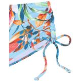 Bikinibroekje - Bloemenprint - Regular Fit - Gladde Stof - Mid Waist