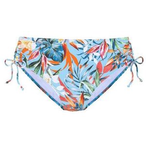 Bikinibroekje - Bloemenprint - Regular Fit - Gladde Stof - Mid Waist