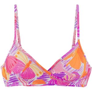 Bikini - Gedessineerd - Paars/oranje - 84% Bovenmateriaal