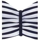 Bandeau Bikini - Marine/Wit - Polyamide - Xtra Life Lycra