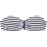 Bandeau Bikini - Marine/Wit - Polyamide - Xtra Life Lycra