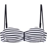 Bandeau Bikini - Marine/Wit - Polyamide - Xtra Life Lycra