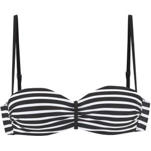 Bandeau Bikini - Zwart/Wit - Polyamide - Met Beugel