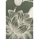 Look - Gedessineerd Badpak - Olijf/Cream - Zonder Sluiting - Verwijderbare Softcups