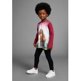 KIDSWORLD Langarmshirt & Leggings 2tlg. Set Shirt + Leggings mit Pferde-Motiv - NEUE FARBE dazukommen (Set, 2-tlg., 2) süßes Fotomotiv