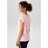 Aniston CASUAL Shirtbluse mit Kirsche im Aquarell-Dessin bedrucktes Vorderteil - NEUE KOLLEKTION